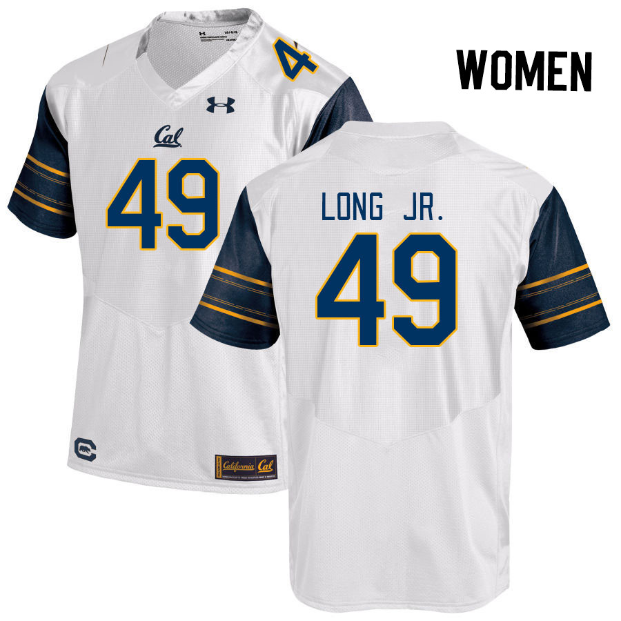 Women #49 Darius Long Jr. California Golden Bears College Football Jerseys Stitched Sale-White